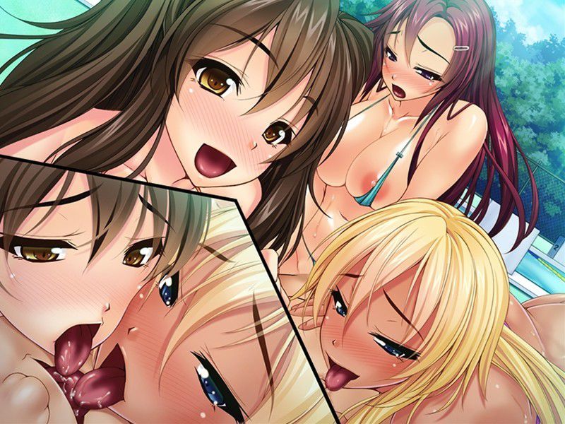 Erotic anime summary Beautiful girls who are kissing thick that seems to be drenched [secondary erotic] 4