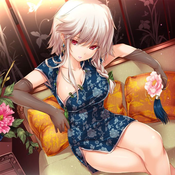 【Secondary erotic】 Erotic image of a girl wearing a thigh too much www China dress peeking from the slit is here 1