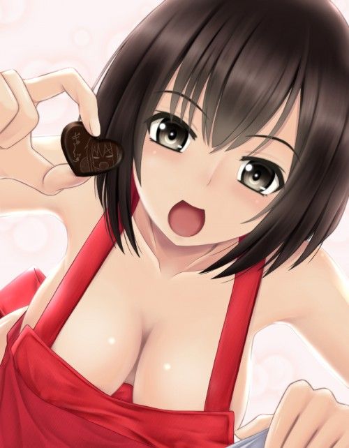 【Secondary】Naughty image of a cute girl with a naked apron 13