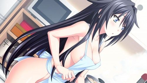 【Secondary】Naughty image of a cute girl with a naked apron 2