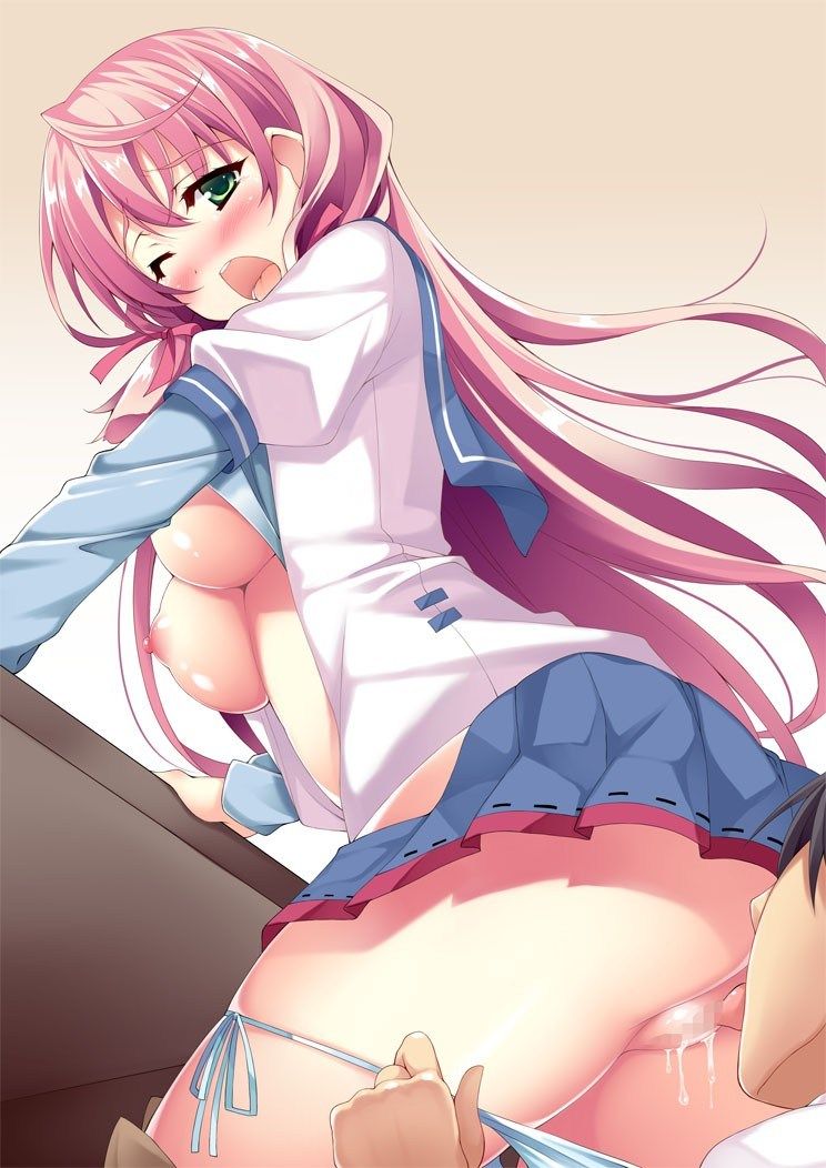 Why is a girl's ass so much so big? 2D erotic image of a girl who has a butt that becomes just by looking at it 45