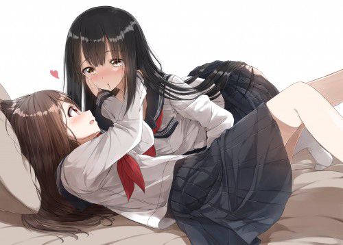 Erotic anime summary Erotic image [secondary erotic] that lesbian beautiful girls are densely intertwined 11