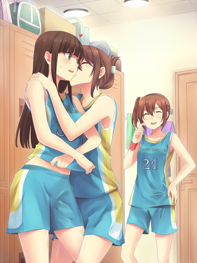Erotic anime summary Erotic image [secondary erotic] that lesbian beautiful girls are densely intertwined 25
