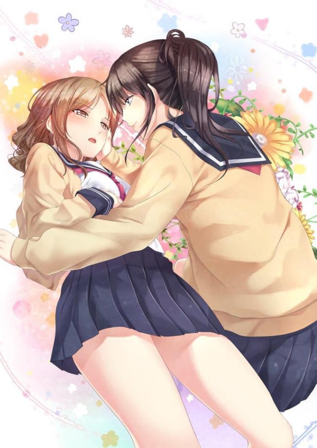 Erotic anime summary Erotic image [secondary erotic] that lesbian beautiful girls are densely intertwined 27