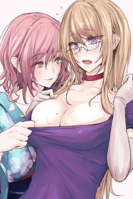 Erotic anime summary Erotic image [secondary erotic] that lesbian beautiful girls are densely intertwined 6