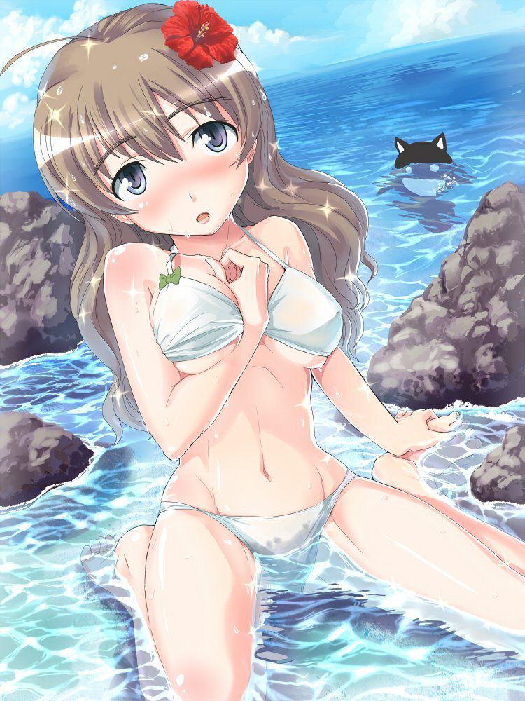 Swimming swimsuits are good, but sometimes ordinary bikinis and sukusui are also good! 2D erotic image called 17