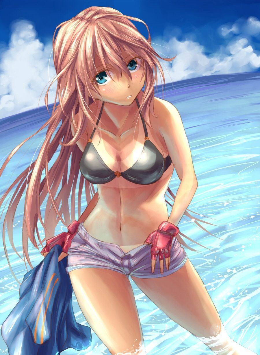 Swimming swimsuits are good, but sometimes ordinary bikinis and sukusui are also good! 2D erotic image called 21