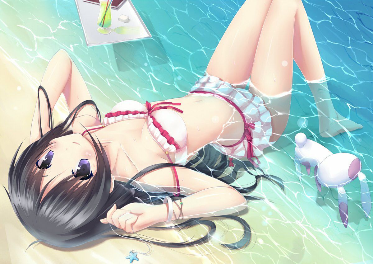 Swimming swimsuits are good, but sometimes ordinary bikinis and sukusui are also good! 2D erotic image called 24