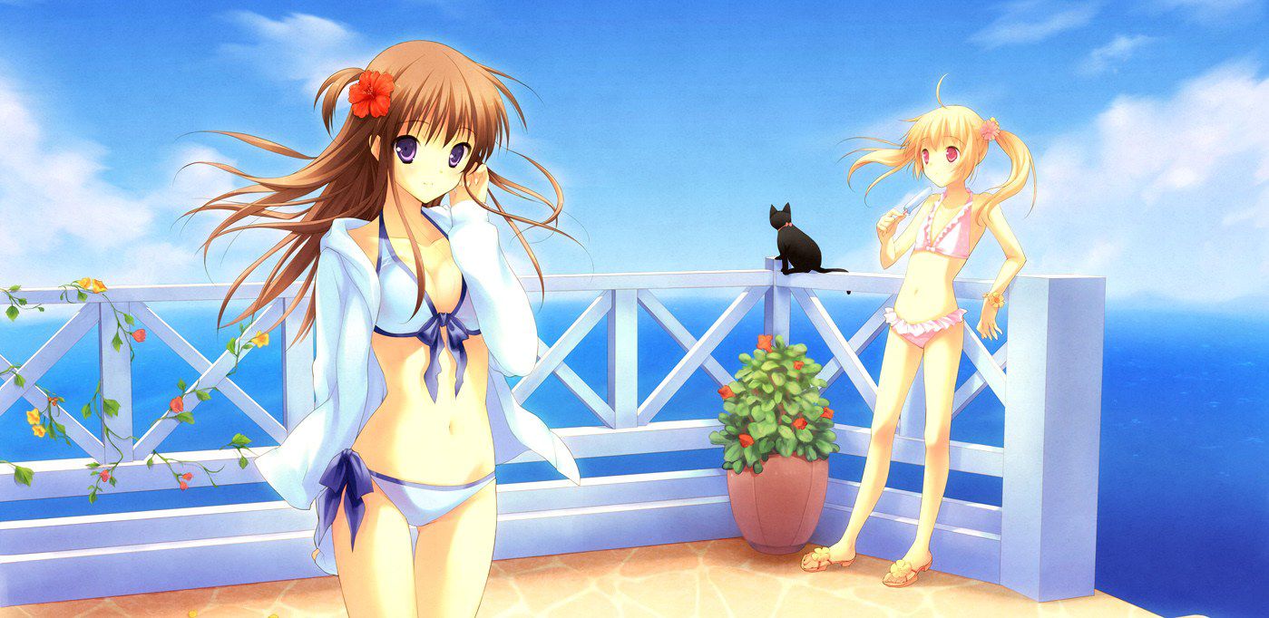 Swimming swimsuits are good, but sometimes ordinary bikinis and sukusui are also good! 2D erotic image called 38