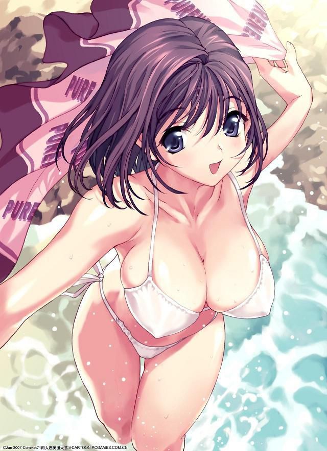 Swimming swimsuits are good, but sometimes ordinary bikinis and sukusui are also good! 2D erotic image called 39