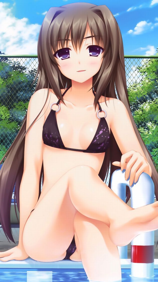 Swimming swimsuits are good, but sometimes ordinary bikinis and sukusui are also good! 2D erotic image called 44