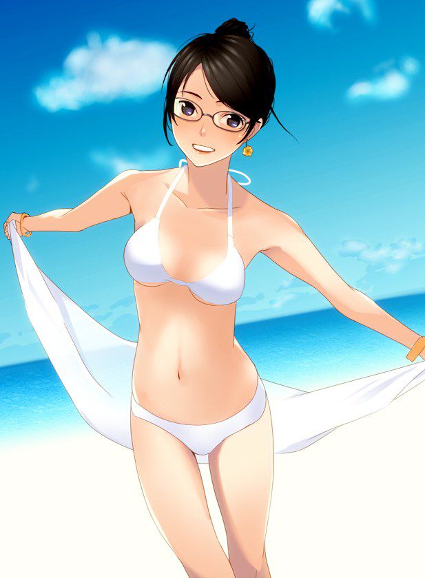 Swimming swimsuits are good, but sometimes ordinary bikinis and sukusui are also good! 2D erotic image called 46
