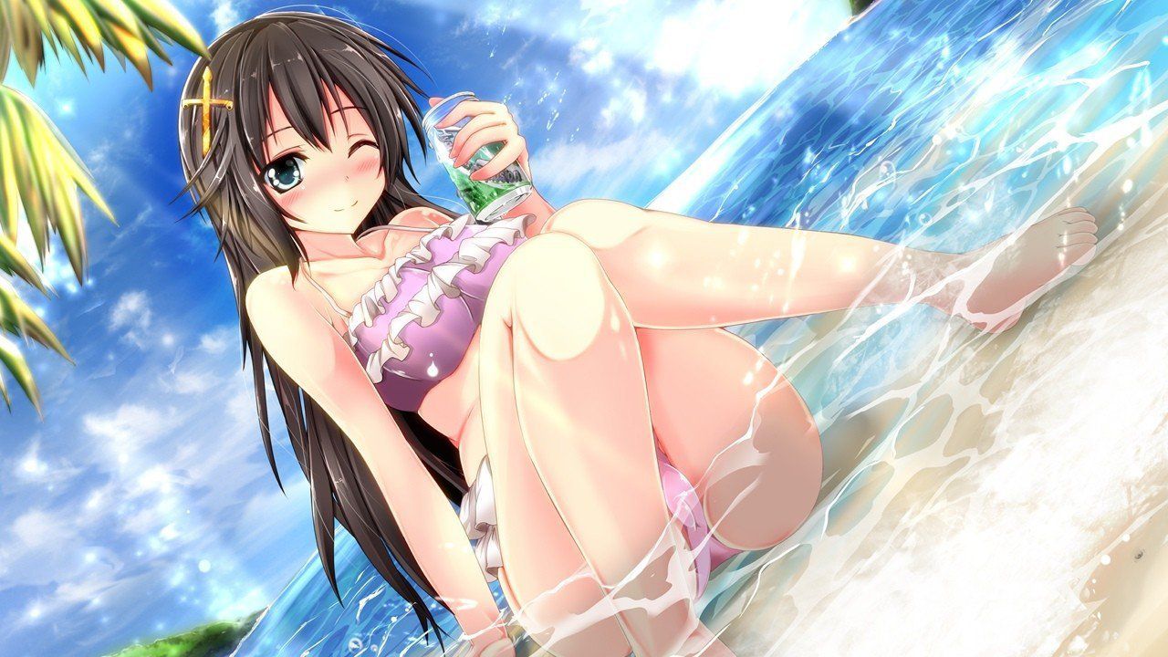 Swimming swimsuits are good, but sometimes ordinary bikinis and sukusui are also good! 2D erotic image called 7
