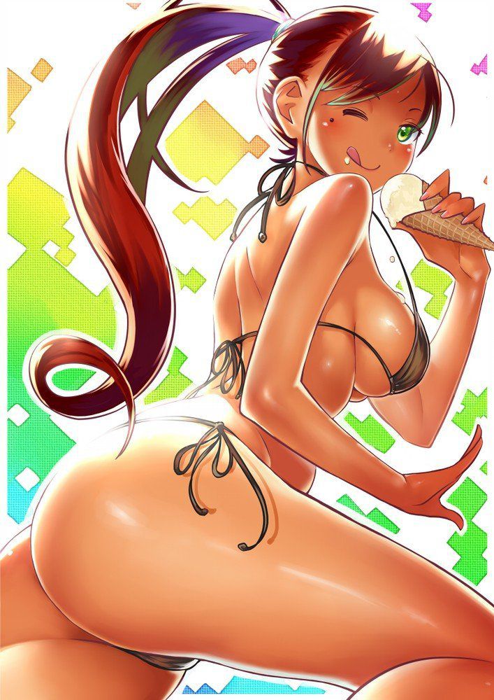 Swimming swimsuits are good, but sometimes ordinary bikinis and sukusui are also good! 2D erotic image called 8