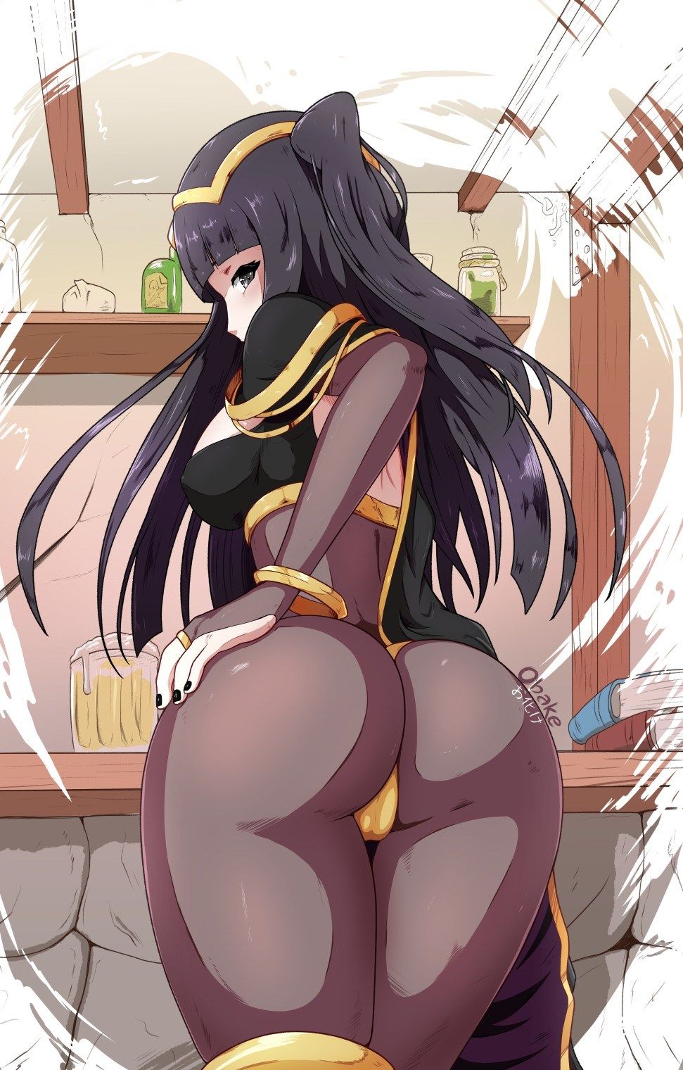 Two-dimensional erotic image of a girl who is embarrassed to see mansshi from the top of the pants 27