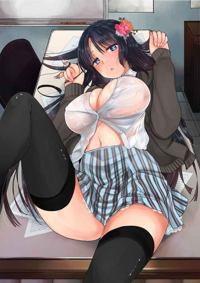 Erotic anime summary Beautiful girls who have worn lewd clothes so that underwear and nipples can be seen [40 sheets] 32