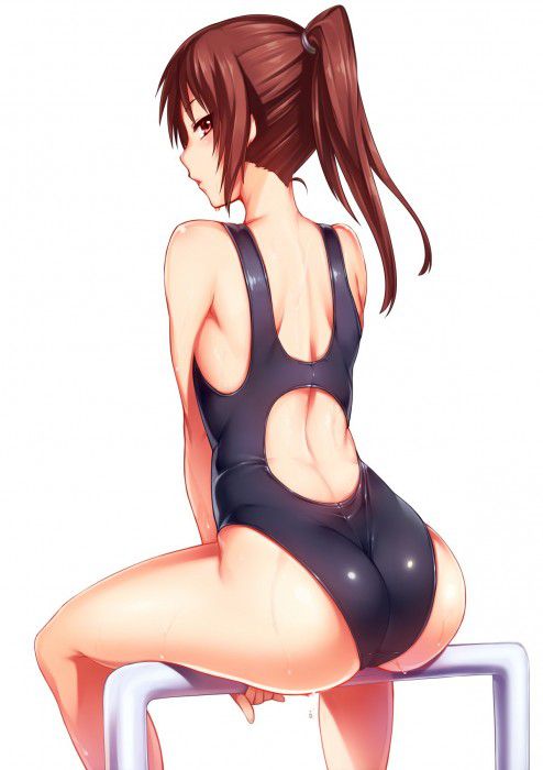 Erotic anime summary Beautiful girls wearing pitch pichi's Doeloy swimsuit [secondary erotic] 19