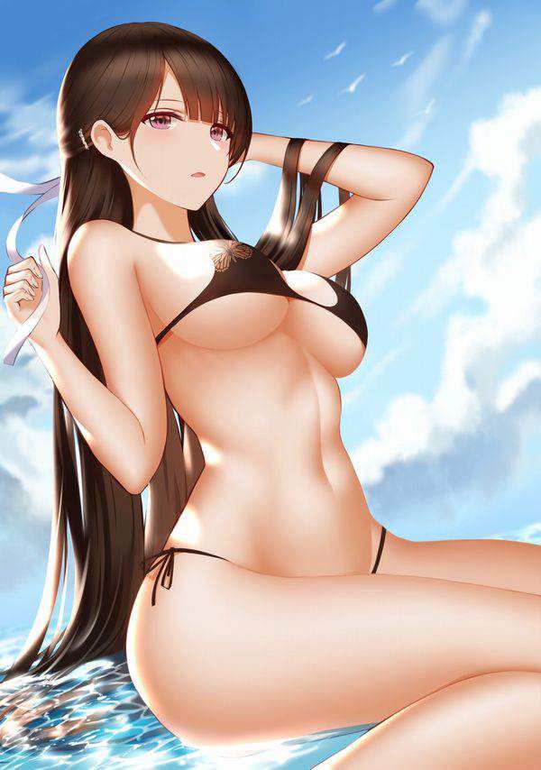 【Secondary erotic】 Here is the erotic image of girls wearing black bikinis 27