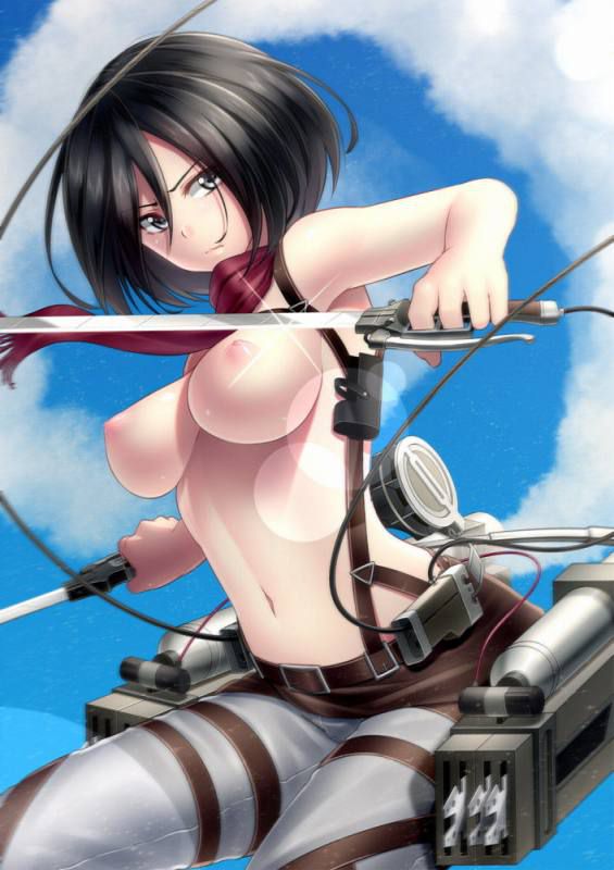 Attack on Titan Mikasa's cute and cute secondary erotic image 24