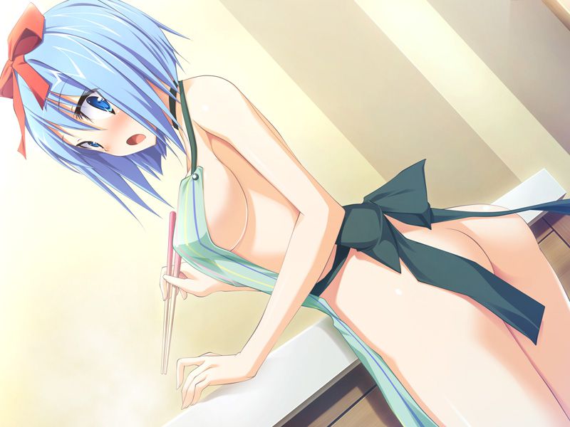 【Secondary Erotic】"Rice? Or me?" he said. Erotic image summary of a girl who is seduced by a naked apron 30