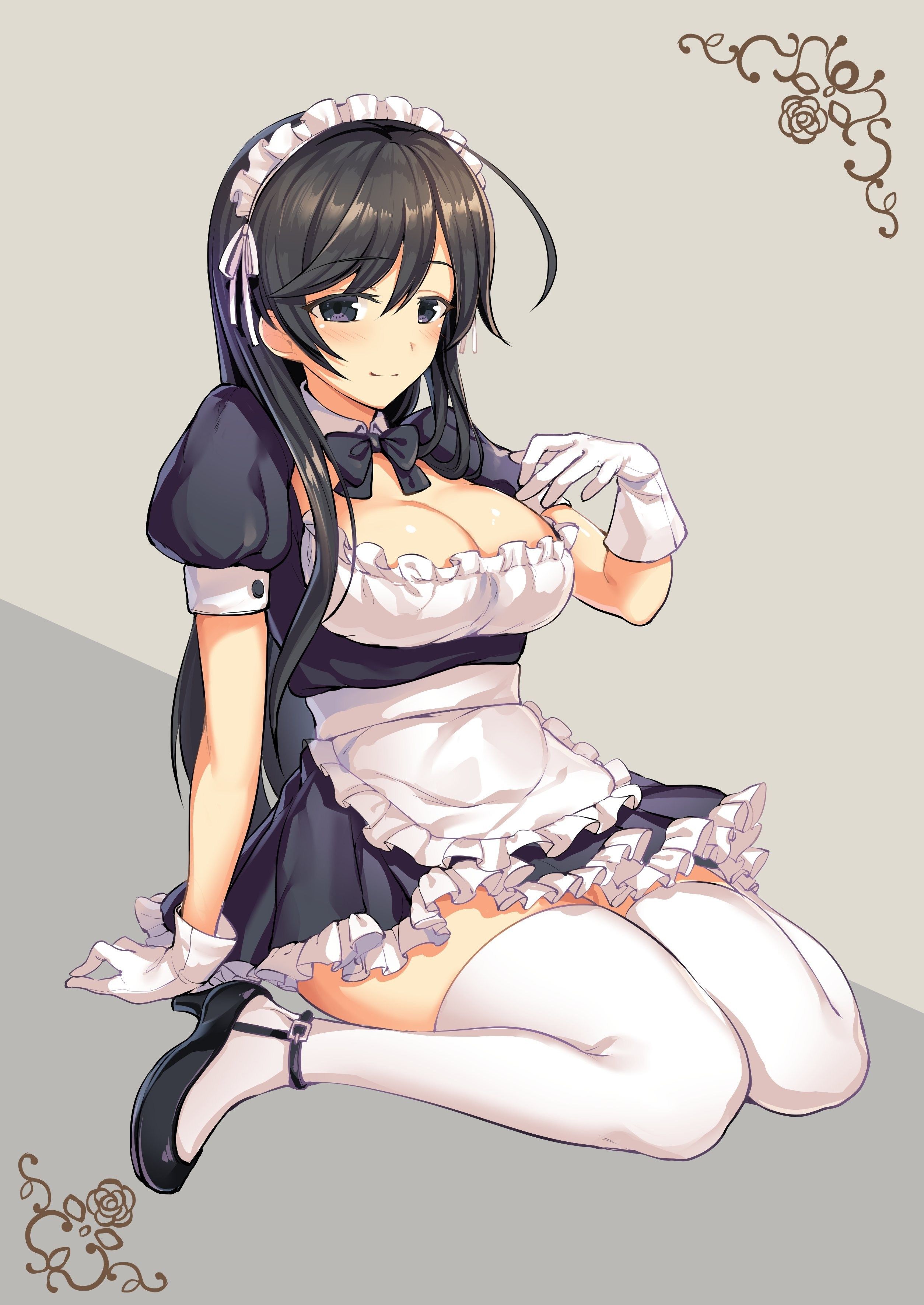 Two-dimensional erotic image that I want such a cute maid to nurse variously because I am not physically ill 1