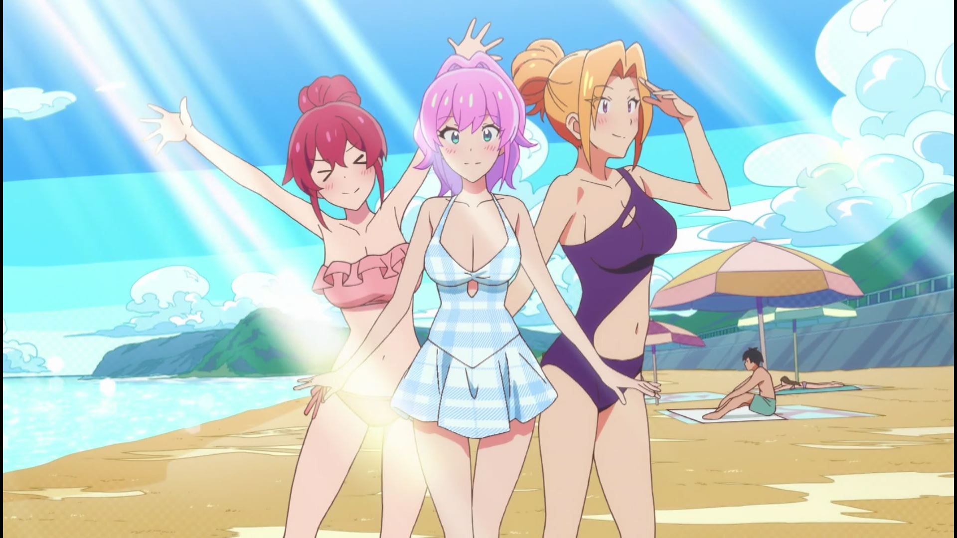 Anime "More than a couple, less than a lover." in episode 9, girls' erotic swimsuit cowgirl and erotic facial scenes 31