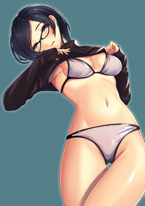【Secondary erotic】 Here is an erotic image of a girl showing off a body in a swimsuit 14
