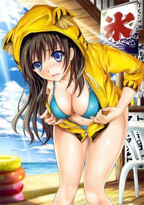 【Secondary erotic】 Here is an erotic image of a girl showing off a body in a swimsuit 24