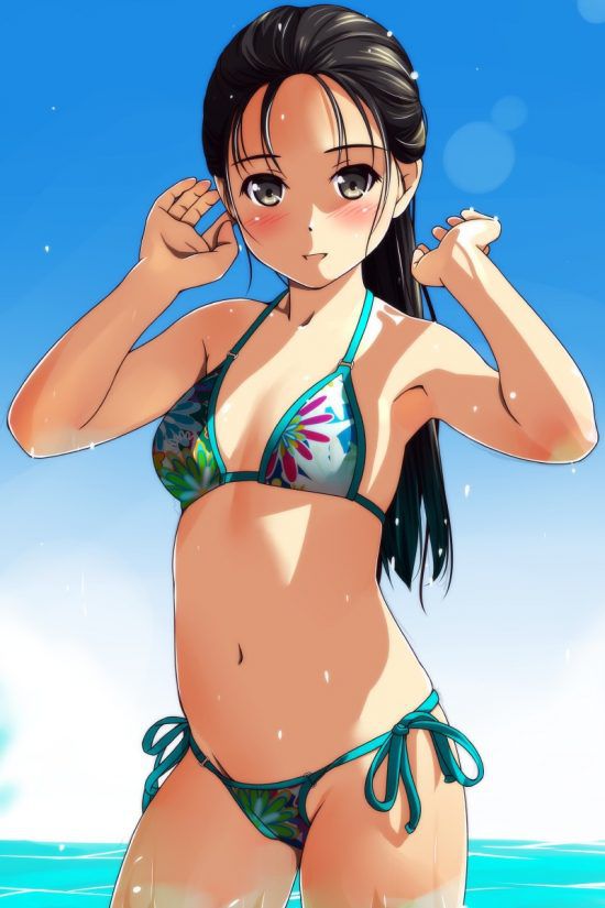 【Secondary erotic】 Here is an erotic image of a girl showing off a body in a swimsuit 39