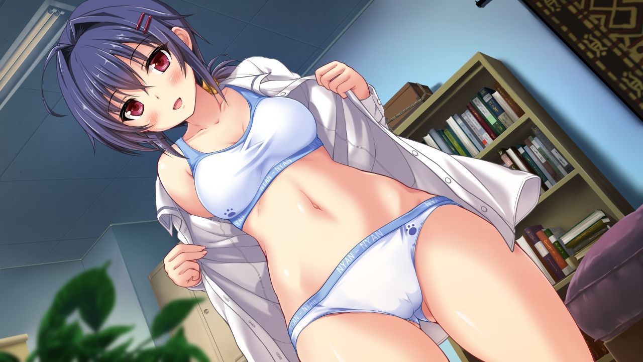 Erotic anime summary Erotic image of a girl who is too while wearing a bra [secondary erotic] 20