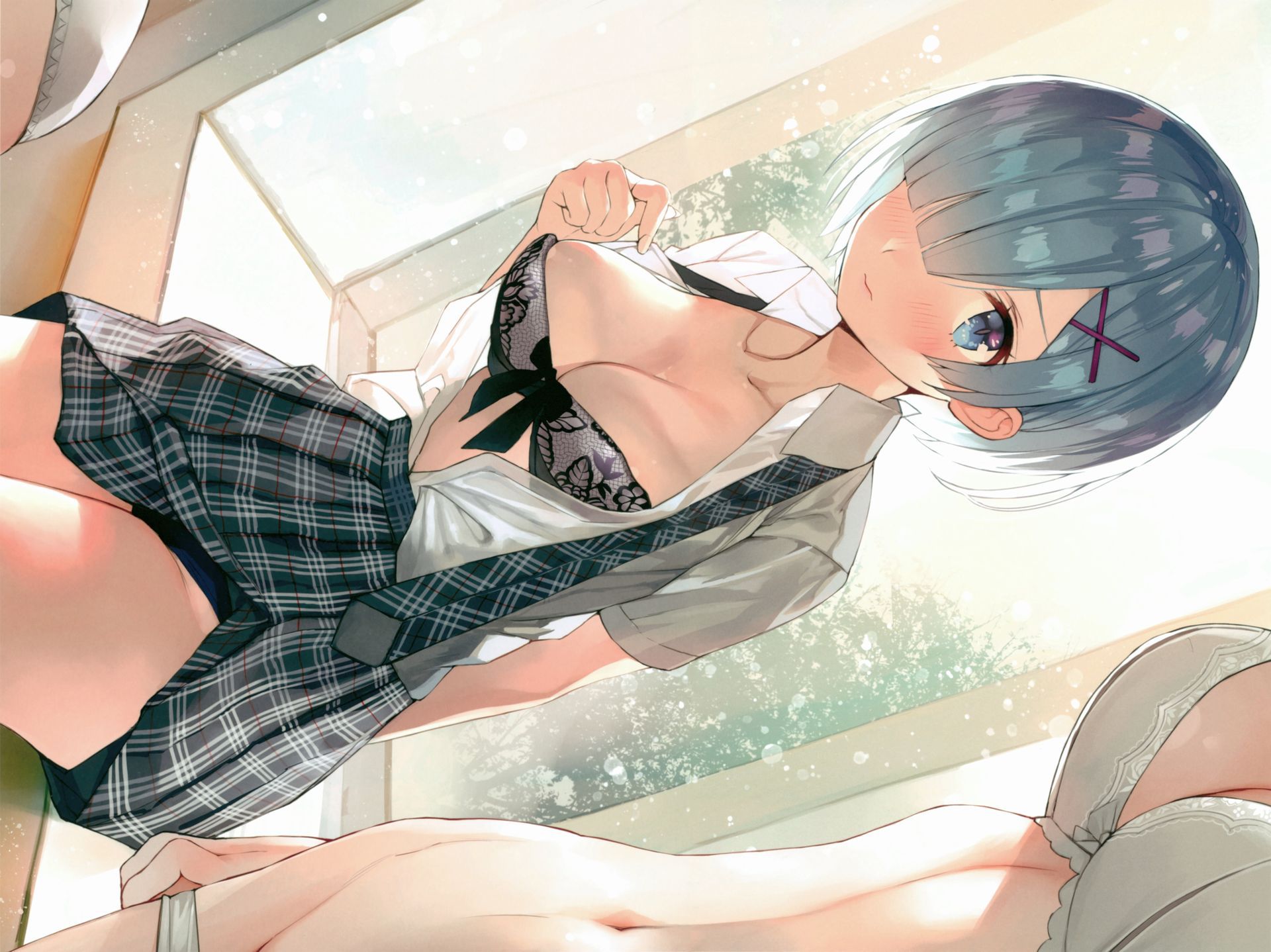 Erotic anime summary Erotic image of a girl who is too while wearing a bra [secondary erotic] 23