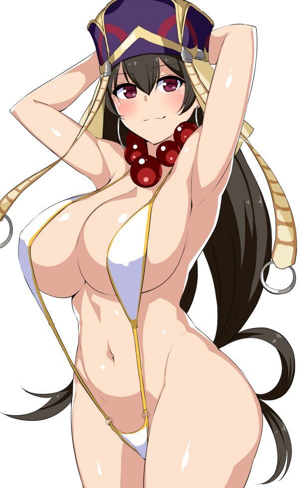 Erotic image of a sexy girl wearing a swimsuit of a sling shot [secondary erotic] 18