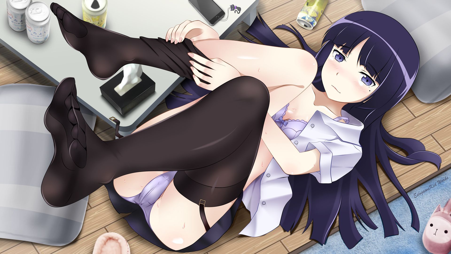 【Secondary erotic】 Here is the erotic image of a girl whose clothes are about to be taken off 9