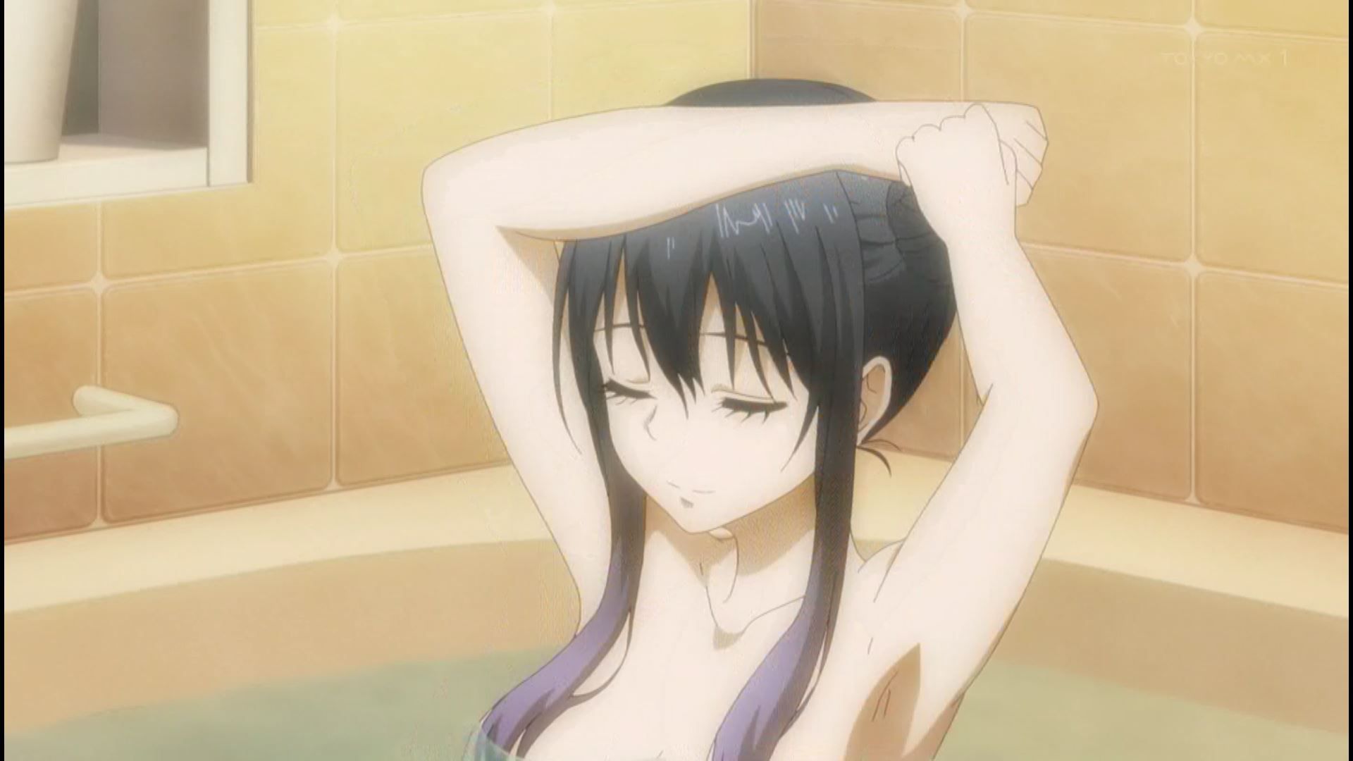 Erotic bathing scenes where girls' nakedness is seen insanely in anime "Visible Child" 4 episodes! 11