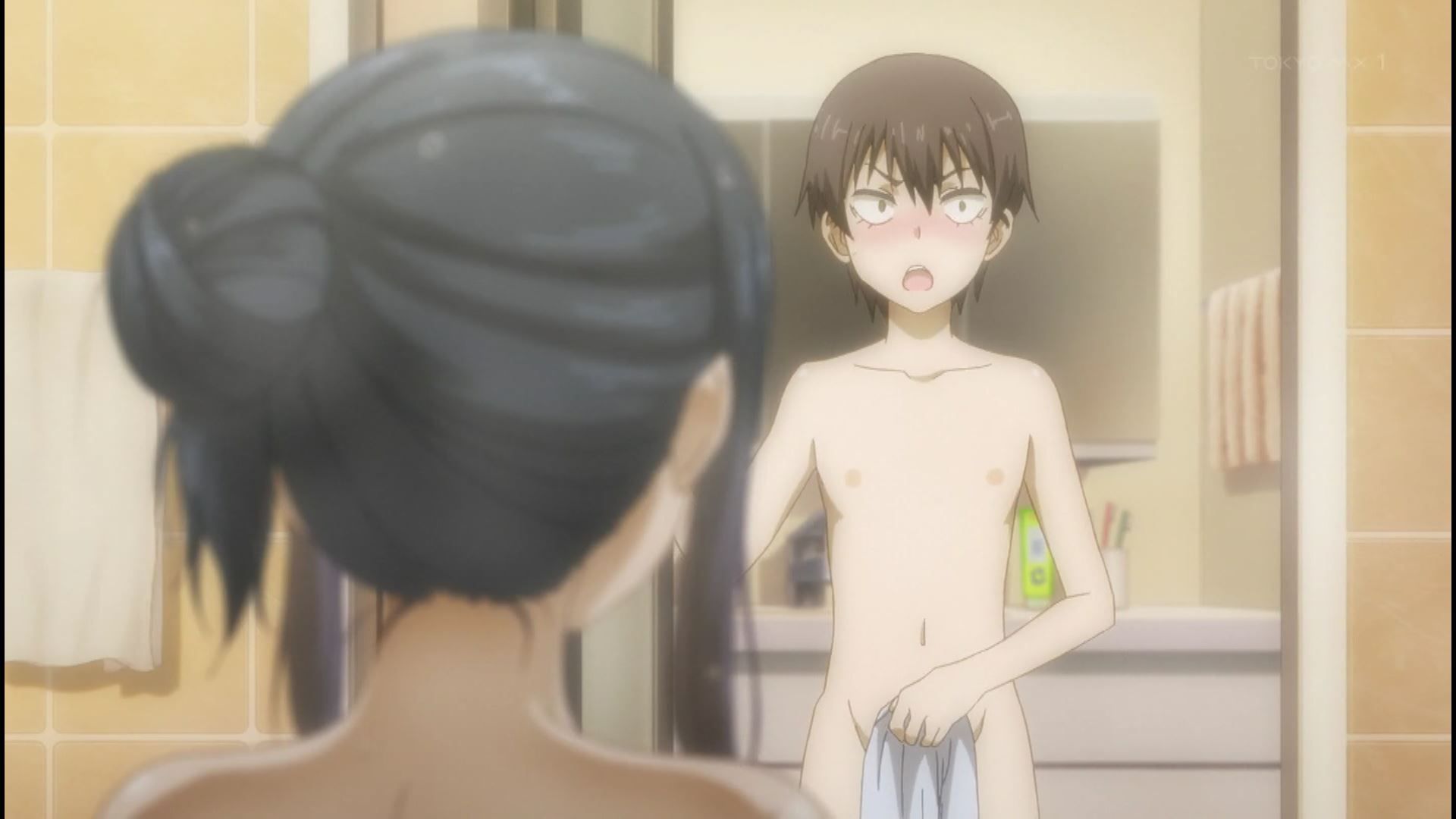 Erotic bathing scenes where girls' nakedness is seen insanely in anime "Visible Child" 4 episodes! 35