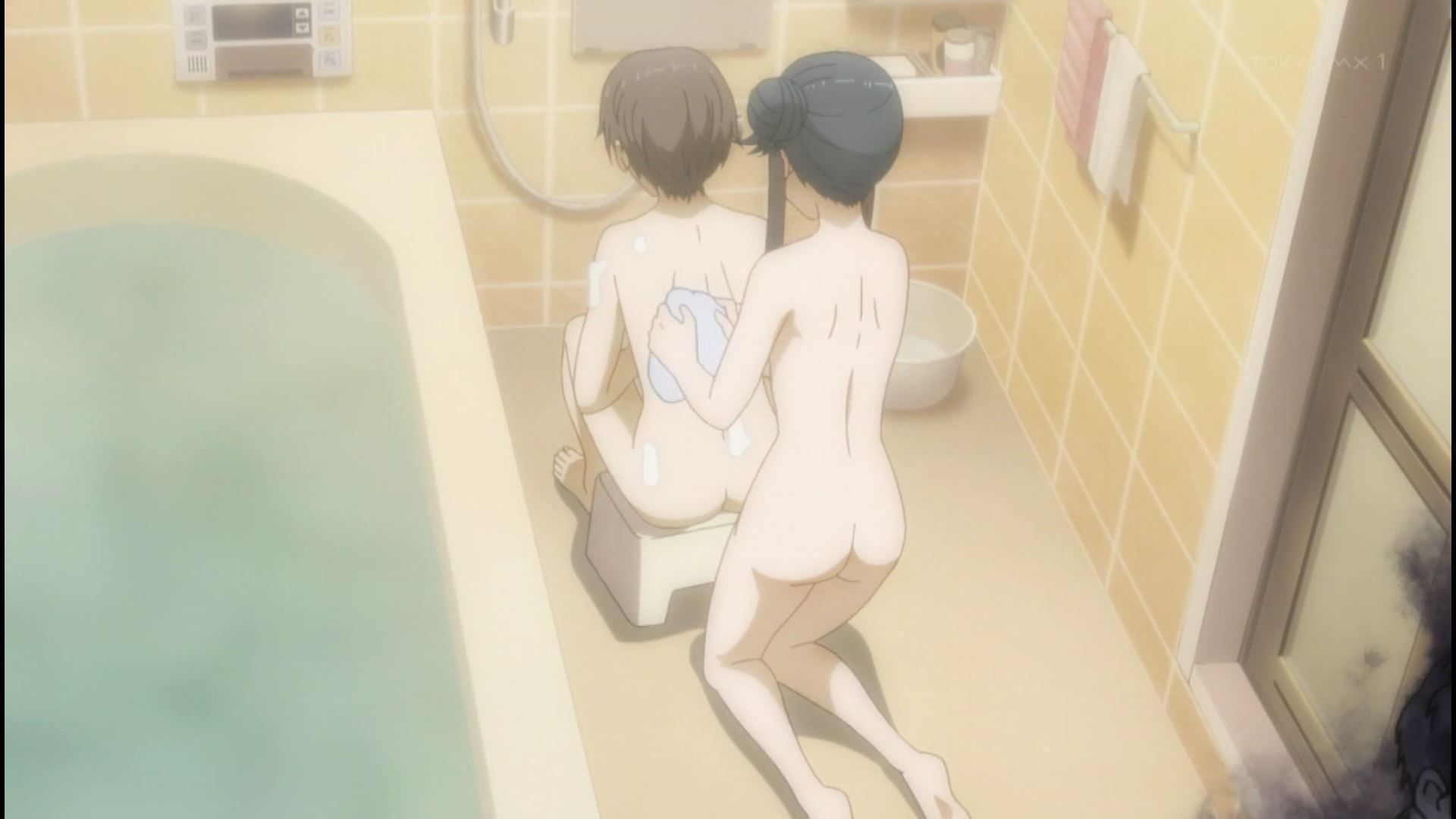 Erotic bathing scenes where girls' nakedness is seen insanely in anime "Visible Child" 4 episodes! 37