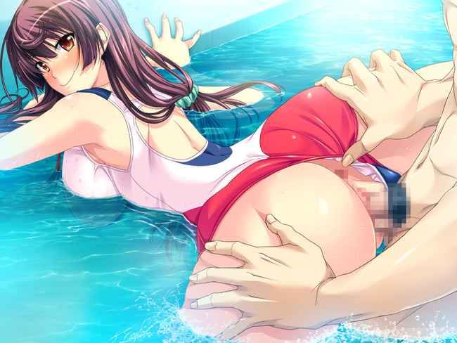 Erotic anime summary Beautiful girls who have had sex in swimsuits [40 photos] 21