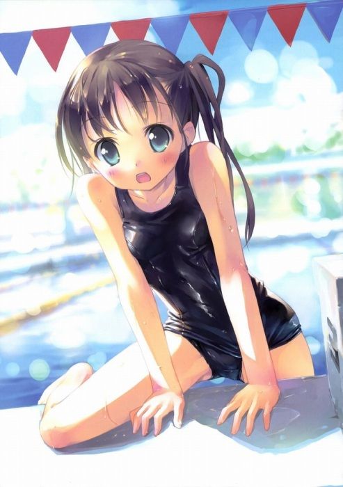 Erotic image of lori daughter's too cute "school swimsuit" 1