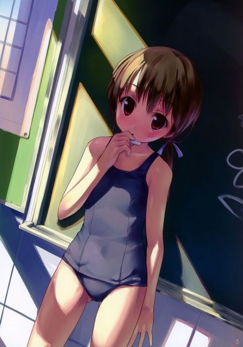 Erotic image of lori daughter's too cute "school swimsuit" 11