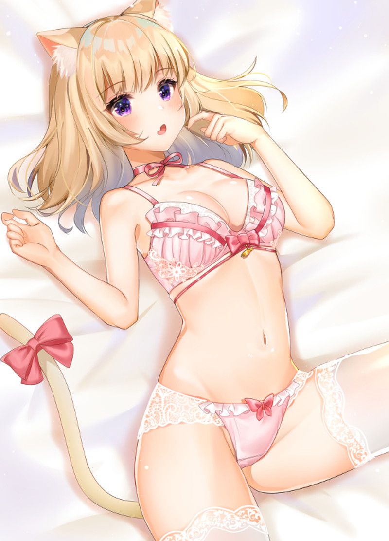 【Secondary】Collected erotic images of girls lying down in underwear 14