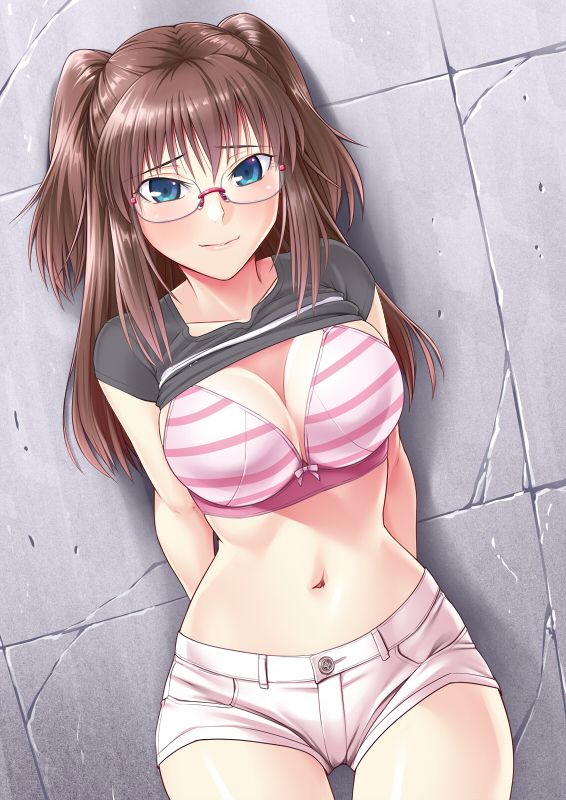 【Secondary erotic】 Here is an erotic image of a girl who can see and underwear from under the clothes that I raised 8