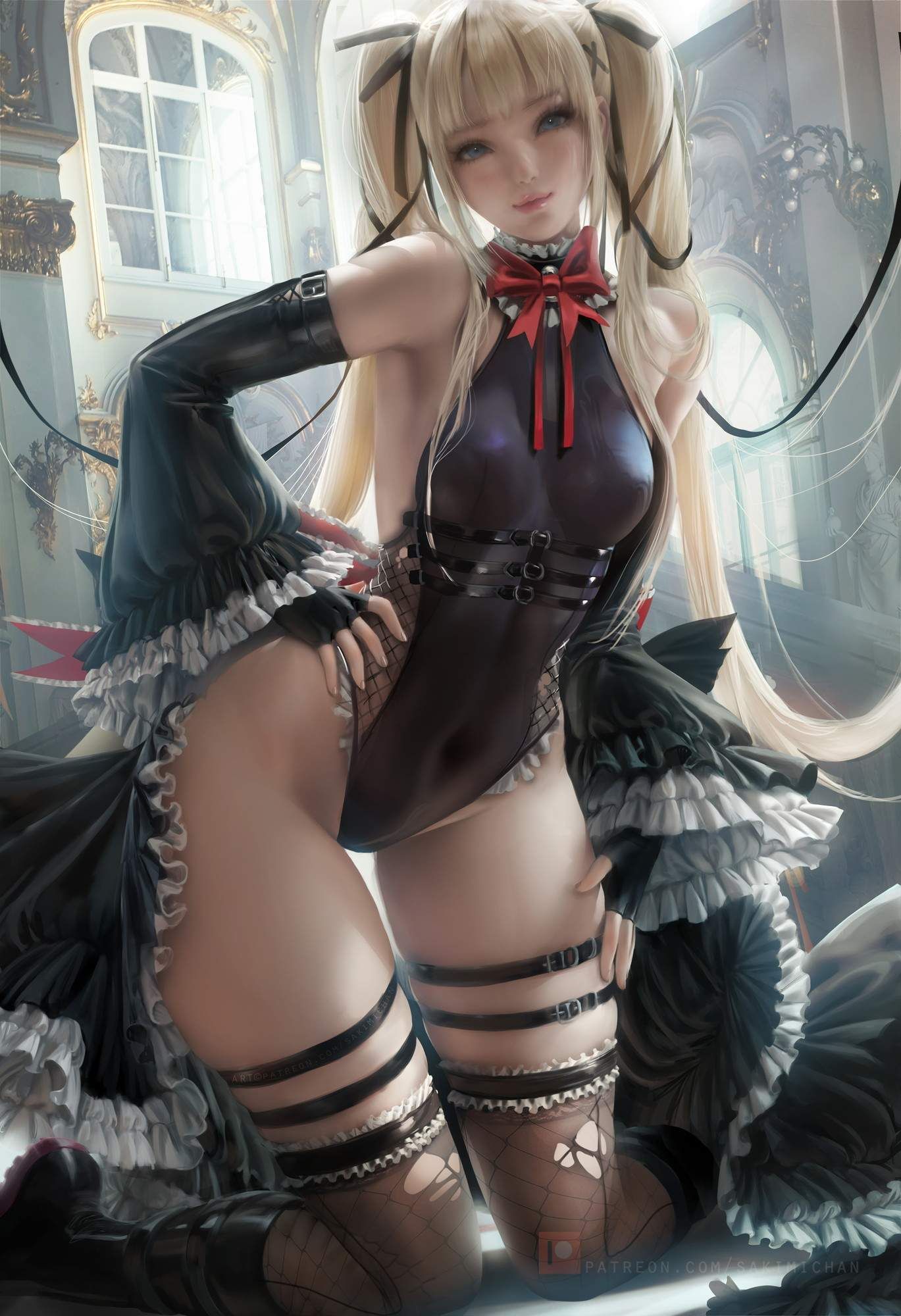Dead or Alive Erotic Cartoon Marie Rose's service S ●X immediately pulls out! - Saddle! 4