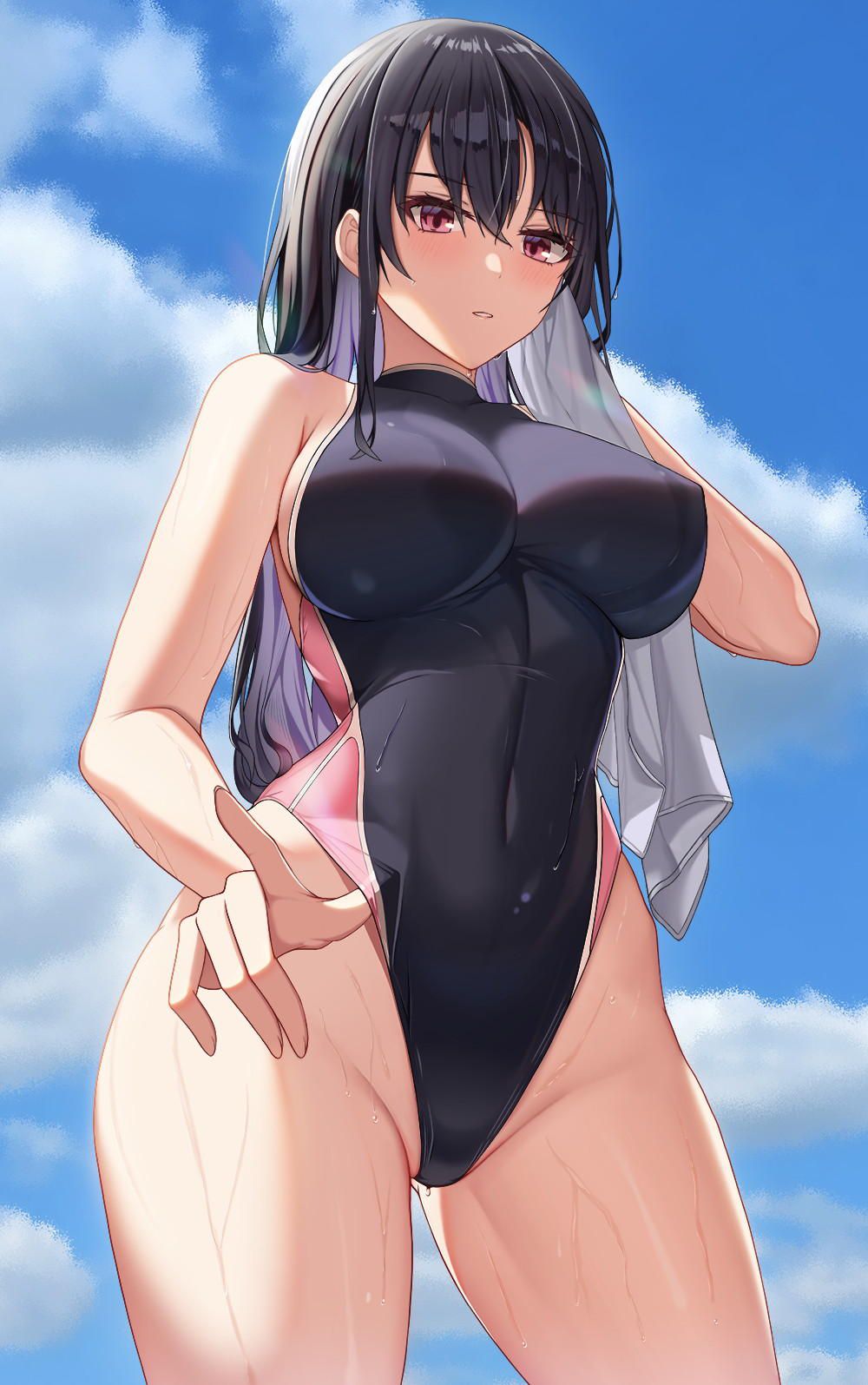 I want to pull it out with the erotic image of the swimming swimsuit, so I will stick it 11