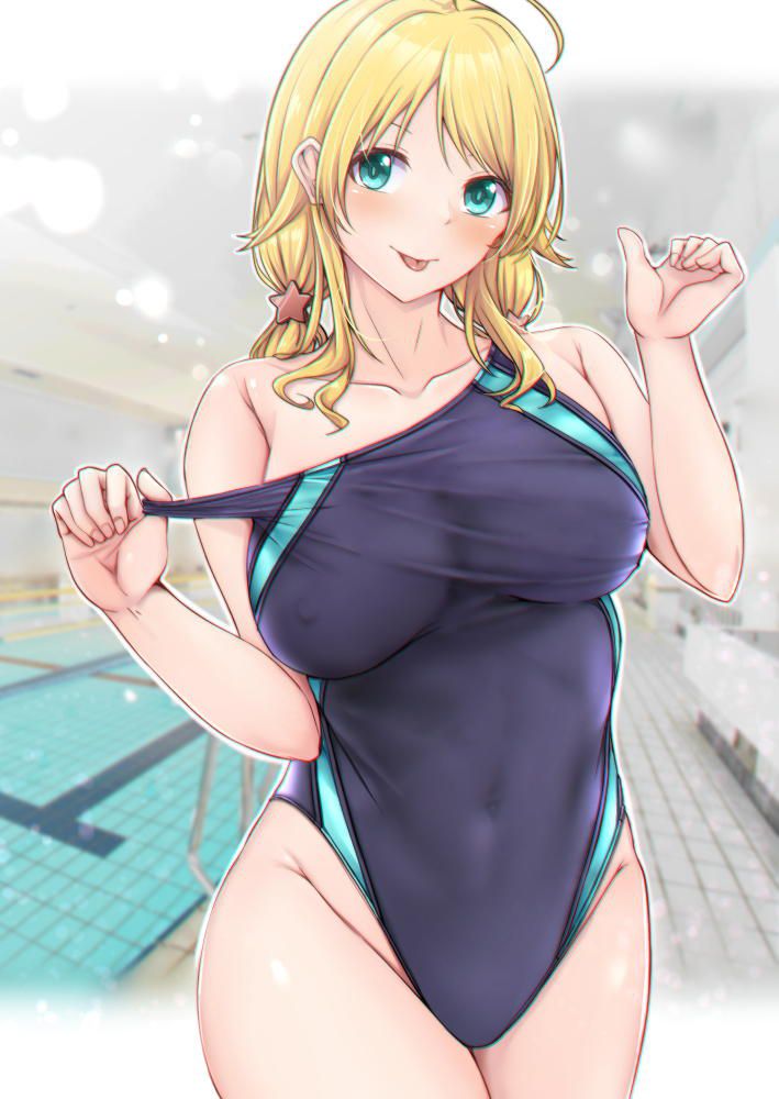 I want to pull it out with the erotic image of the swimming swimsuit, so I will stick it 6