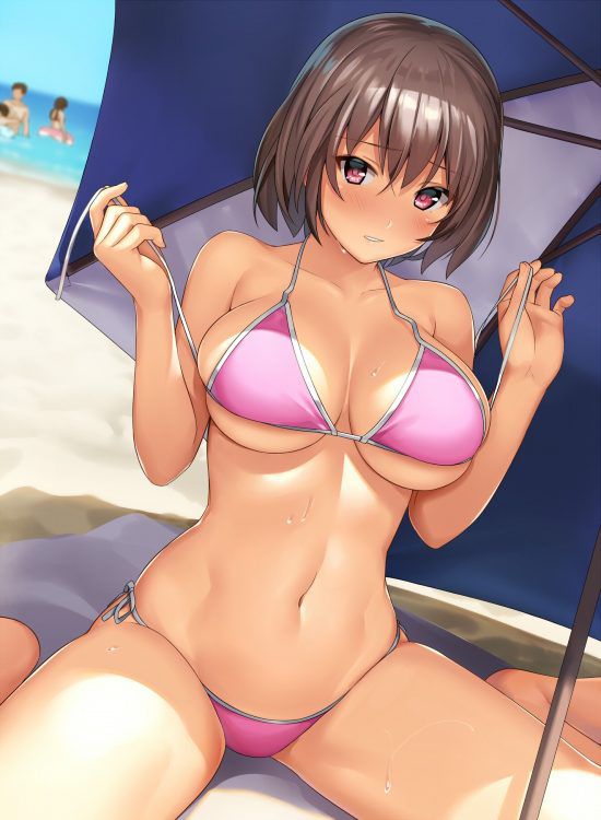 【Secondary erotic】 Here is the erotic image of a girl who is irritated by a chin in a swimsuit 1