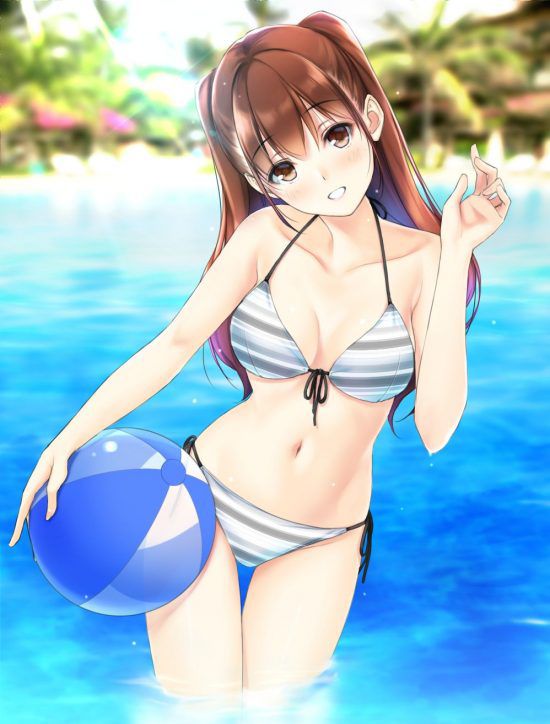 【Secondary erotic】 Here is the erotic image of a girl who is irritated by a chin in a swimsuit 24