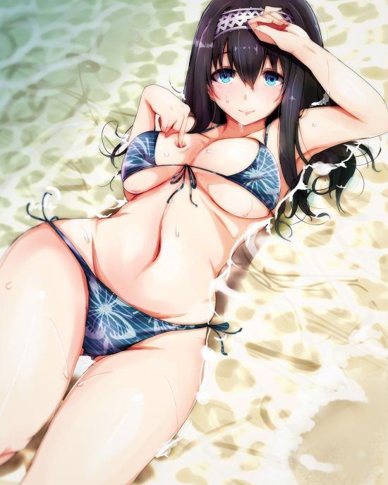 【Secondary erotic】 Here is the erotic image of a girl who is irritated by a chin in a swimsuit 26