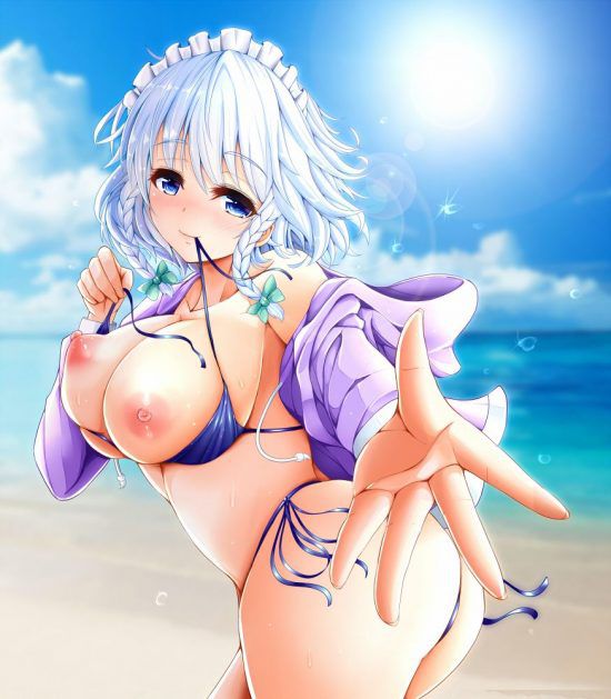 【Secondary erotic】 Here is the erotic image of a girl who is irritated by a chin in a swimsuit 7