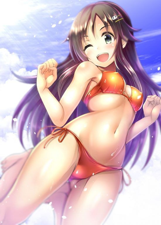 【Secondary erotic】 Here is the erotic image of a girl who is irritated by a chin in a swimsuit 9