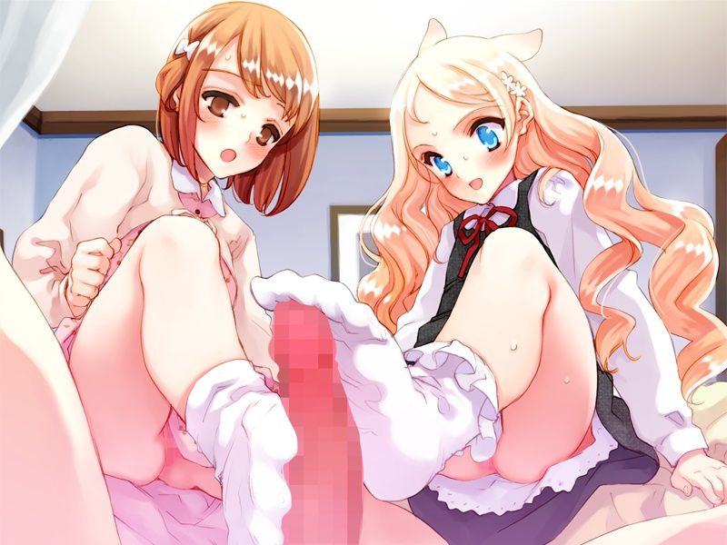 Erotic anime summary Beautiful girls who oppress chinko with footjob [secondary erotic] 28